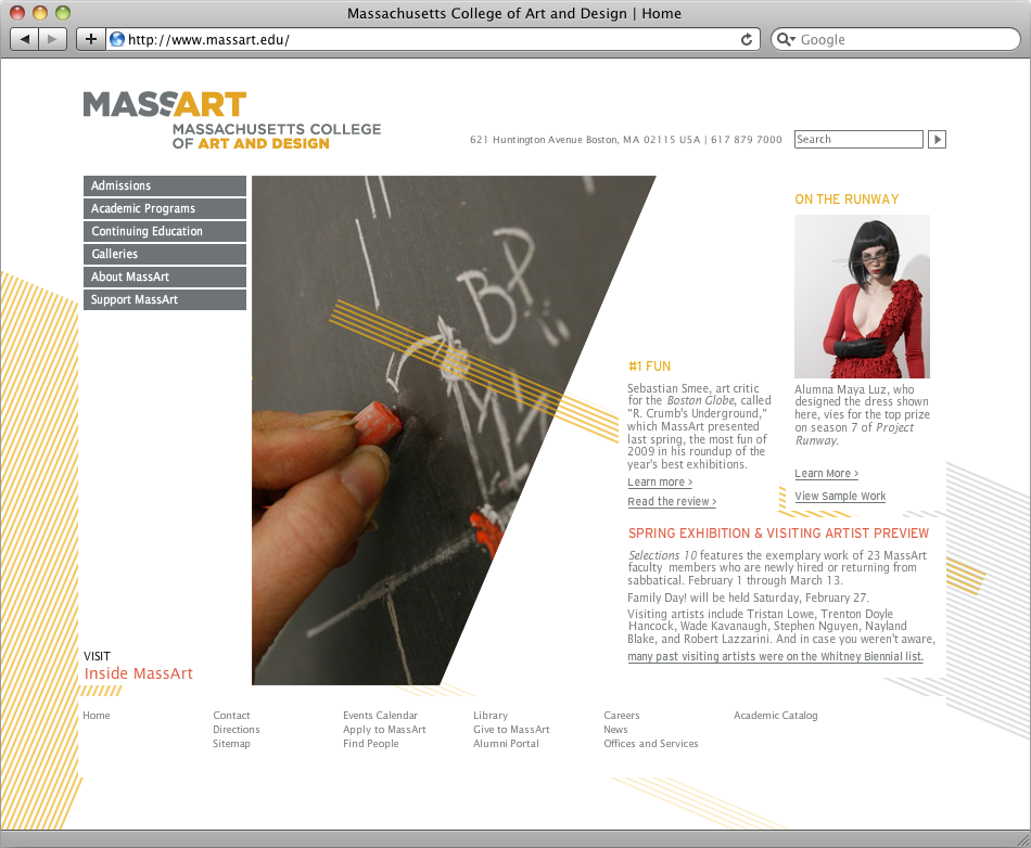 massart-dot-edu-homepage